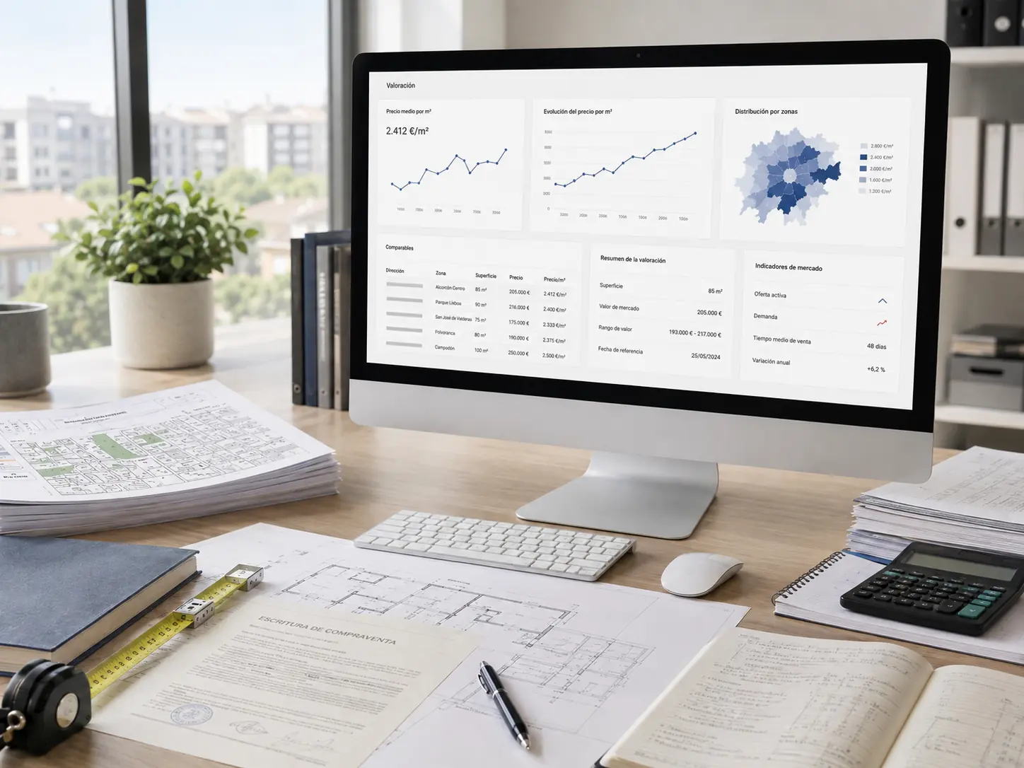 Valoración de inmuebles en Alcorcón con CMS Inmobiliaria, análisis de DATA, comparables, planos y tasación gratuita de viviendas