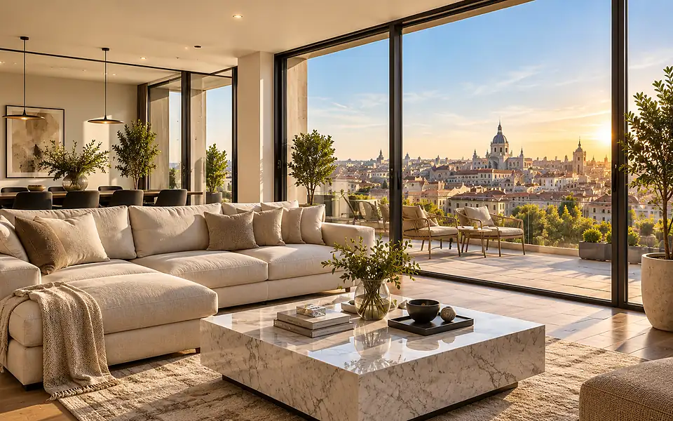 Piso luminoso para valoración de vivienda en Madrid y Toledo