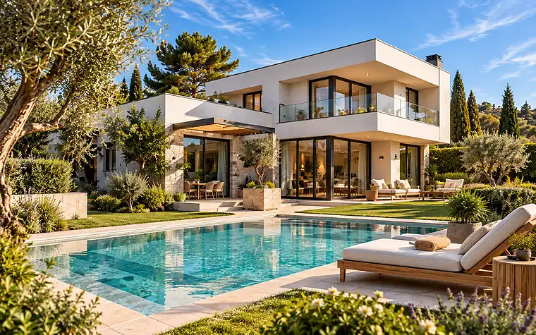 Chalet independiente con piscina y jardín para valoración inmobiliaria en Madrid y Toledo