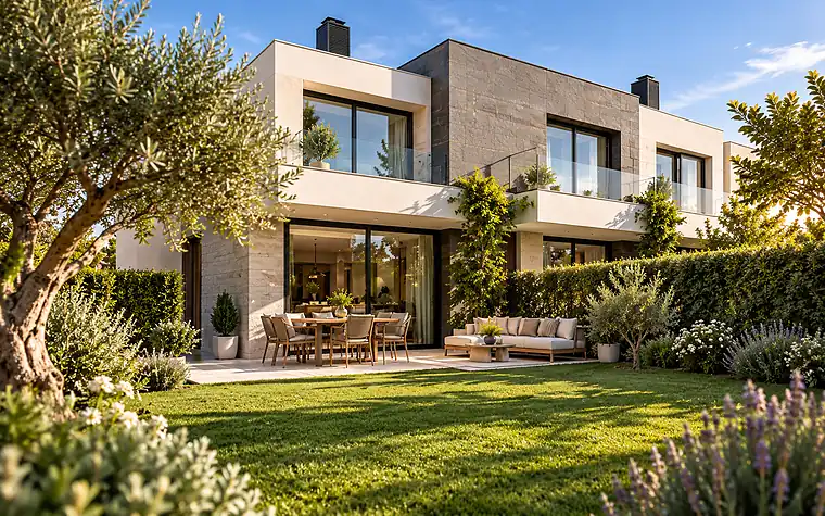 Vivienda pareada con jardín para valoración inmobiliaria en Madrid y Toledo