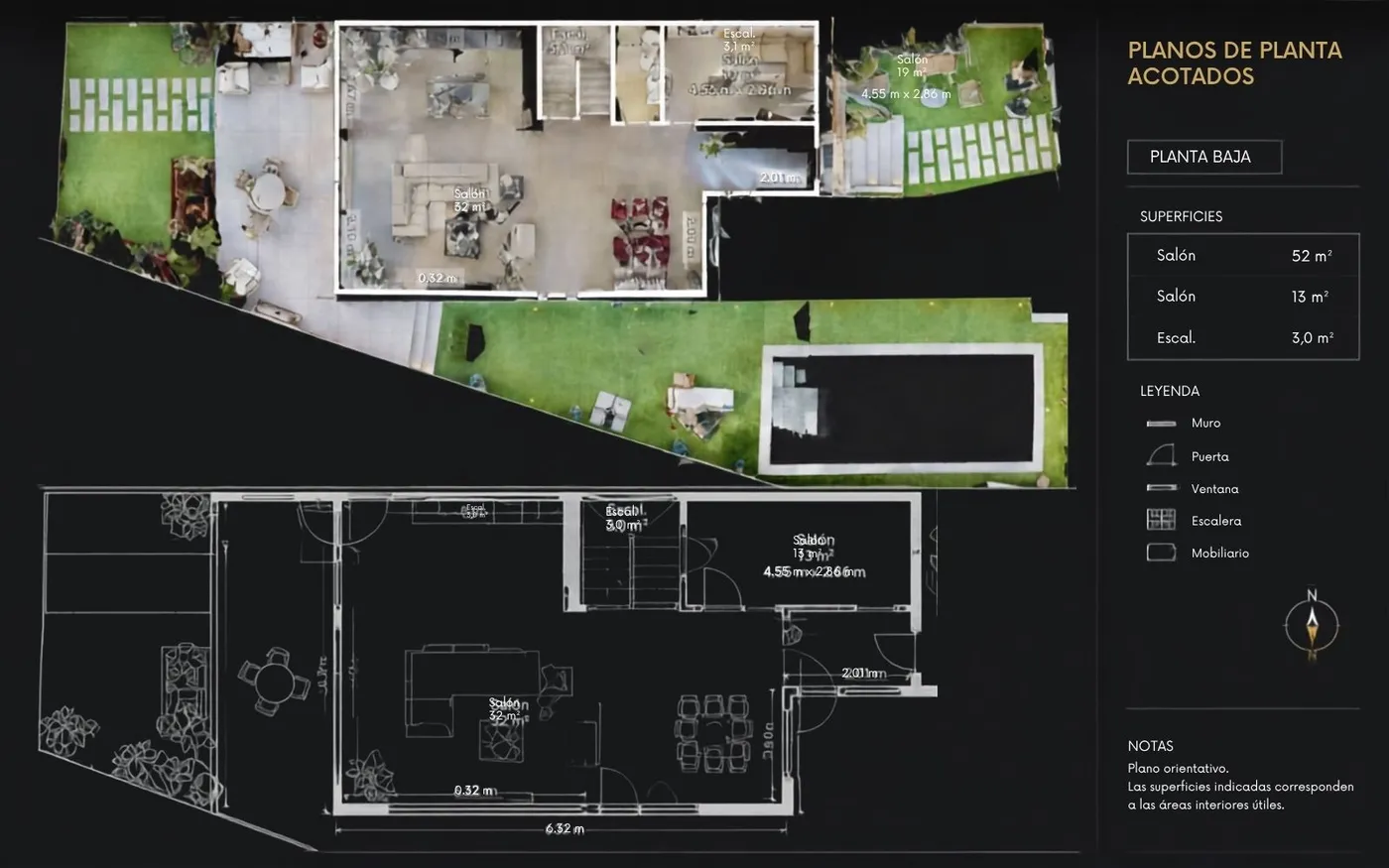 Planos de planta acotados para visualizar una vivienda antes de comprar